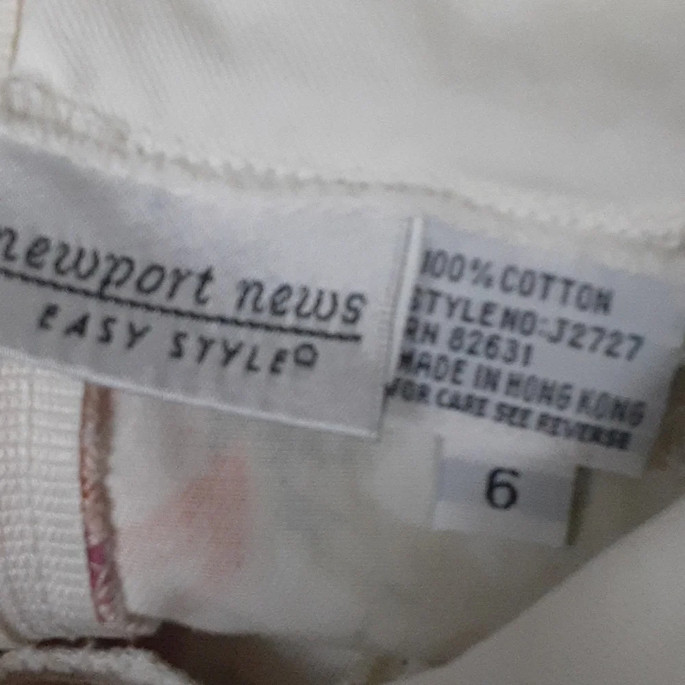 Vintage y2k Newport News thick cotton side button floral dress in 6 - Picture 9 of 9